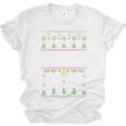 No Hugs Introvert Ugly Christmas Sweater Style Unisex Jersey T-Shirt No Hugs Introvert Ugly Christmas Sweater Style Unisex Jersey T-Shirt