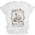 North Pole Book Club Christmas Xmas Hot Cocoa Bookish Unisex Jersey T-Shirt North Pole Book Club Christmas Xmas Hot Cocoa Bookish Unisex Jersey T-Shirt