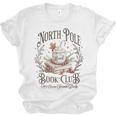 North Pole Readers Club Bookish Xmas Santa Book Reading Unisex Jersey T-Shirt North Pole Readers Club Bookish Xmas Santa Book Reading Unisex Jersey T-Shirt