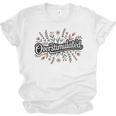 Overstimulated – Introvert Floral Saying Unisex Jersey T-Shirt