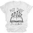 Plot Twist I'm Sober Women's Sobriety Book Reading Literary Unisex Jersey T-Shirt