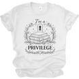 Im A Privilege Vintage Book Illustration Unisex Jersey T-Shirt Im A Privilege Vintage Book Illustration Unisex Jersey T-Shirt