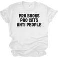PRO Books PRO Cats Anti People Unisex Jersey T-Shirt PRO Books PRO Cats Anti People Unisex Jersey T-Shirt