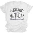 Published Author Est 2024 Ask Me About My Book Authors Books Unisex Jersey T-Shirt