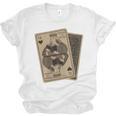 Queen Of Books Playing Card Aesthetic For Book Lovers Premium Tri-Blend Unisex Jersey T-Shirt