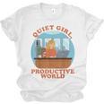 Quiet Girl Productive World Introvert Office Staff Secretary Unisex Jersey T-Shirt Quiet Girl Productive World Introvert Office Staff Secretary Unisex Jersey T-Shirt