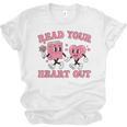 Read You Heart Out Reading Teacher Valentines Day Book Lover Unisex Jersey T-Shirt