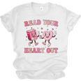 Read Your Heart Out Teacher Valentine Book Unisex Jersey T-Shirt Read Your Heart Out Teacher Valentine Book Unisex Jersey T-Shirt