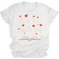 Read Your Heart Out Valentines Day Book And Reading Lovers Unisex Jersey T-Shirt