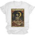 The Reader Tarot Card Book Lover Skeleton Art Goth Style Unisex Jersey T-Shirt