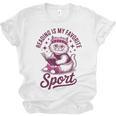 Reading Is My Favorite Sport Cat And Book Lover Women Unisex Jersey T-Shirt Reading Is My Favorite Sport Cat And Book Lover Women Unisex Jersey T-Shirt