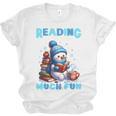 Reading Is Snow Much Fun Christmas Xmas Book Reading Unisex Jersey T-Shirt Reading Is Snow Much Fun Christmas Xmas Book Reading Unisex Jersey T-Shirt