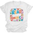 Reads Across Tee America Reading Teacher Books Reader Kids Unisex Jersey T-Shirt