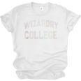 Retro Antisocial WIZARDRY COLLEGE Introvert Sarcastic Unisex Jersey T-Shirt
