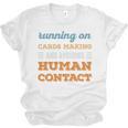 Running On Cards Making Social Introvert Humor Vintage Unisex Jersey T-Shirt