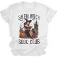 Salem Witch Book Club Bookish Retro Halloween Cat Unisex Jersey T-Shirt Salem Witch Book Club Bookish Retro Halloween Cat Unisex Jersey T-Shirt