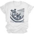 Schnauzer Hammock Reading Book Schnauzer Glasses Unisex Jersey T-Shirt