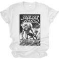 Science Fiction Writer At Work Vintage Book Cover Unisex Jersey T-Shirt Science Fiction Writer At Work Vintage Book Cover Unisex Jersey T-Shirt