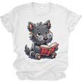 Scottish Terrier Reading a Book Dog Unisex Jersey T-Shirt
