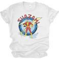 Shazam Comic Book Art Heroic Portrait Vintage Unisex Jersey T-Shirt