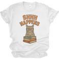 SHHH Happens Librarian Cat Books Library Unisex Jersey T-Shirt SHHH Happens Librarian Cat Books Library Unisex Jersey T-Shirt