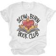 Slow Burn Book Club Romantasy Trope Smut Dark Romance Reader Unisex Jersey T-Shirt Slow Burn Book Club Romantasy Trope Smut Dark Romance Reader Unisex Jersey T-Shirt