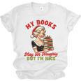 Smut Reader Christmas My Books May Be Naughty But I'm Nice Unisex Jersey T-Shirt Smut Reader Christmas My Books May Be Naughty But I'm Nice Unisex Jersey T-Shirt