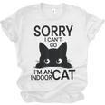 Sorry I Can't Go I'm An Indoor Cat Introvert Cats Unisex Jersey T-Shirt