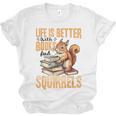 Squirrel Animal Life Is Better With Books And a Unisex Jersey T-Shirt Squirrel Animal Life Is Better With Books And a Unisex Jersey T-Shirt
