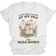 Stay At My Pad And Read Books Frog Introvert Reading Unisex Jersey T-Shirt Stay At My Pad And Read Books Frog Introvert Reading Unisex Jersey T-Shirt