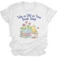 Tale As Old As Time Floral Bookshop Romantic Unisex Jersey T-Shirt