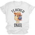Teacher Snail With Glasses On Books Cute Pre-K Kindergarten Unisex Jersey T-Shirt Teacher Snail With Glasses On Books Cute Pre-K Kindergarten Unisex Jersey T-Shirt