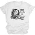 Thick Thighs And Kinky Smut Vibes Spicy Book Lovers Unisex Jersey T-Shirt