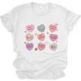 Things I Do On Valentines's Day Book Lover Candy Heart Unisex Jersey T-Shirt