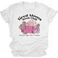 Tired Moms Book Club Running On Coffee Chaos And Chapter Cat Unisex Jersey T-Shirt