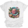 Vintage Cozy Winter Hot Cocoa Books Gingerbread Book Lovers Unisex Jersey T-Shirt Vintage Cozy Winter Hot Cocoa Books Gingerbread Book Lovers Unisex Jersey T-Shirt