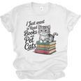 Vintage I Just Want To Read Books And Pet Cats Cat Raglan Baseball Tee Unisex Jersey T-Shirt Vintage I Just Want To Read Books And Pet Cats Cat Raglan Baseball Tee Unisex Jersey T-Shirt
