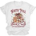 Vintage Retro North Pole Book Club Hot Cocoa Unisex Jersey T-Shirt Vintage Retro North Pole Book Club Hot Cocoa Unisex Jersey T-Shirt