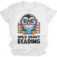Wild About Reading Book Lover Penguin Unisex Jersey T-Shirt