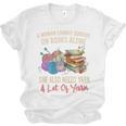 A Woman Cannot Survive On Books Alone She Needs Yarn Crochet Premium Tri-Blend Unisex Jersey T-Shirt