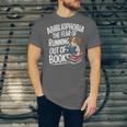 Abibliophobia Dog Book Lover Library Unisex Jersey T-Shirt Abibliophobia Dog Book Lover Library Unisex Jersey T-Shirt