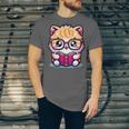 Adorable Book Lover Persian Cat With Reading Glasses Cute Unisex Jersey T-Shirt Adorable Book Lover Persian Cat With Reading Glasses Cute Unisex Jersey T-Shirt