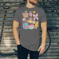 Apple Disco Pencil Books Bow Teacher Student Back To School Unisex Jersey T-Shirt