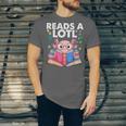 Axolotl Books Readsalotl Reading Bookworm Boys Girls Unisex Jersey T-Shirt Axolotl Books Readsalotl Reading Bookworm Boys Girls Unisex Jersey T-Shirt