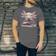 Axolotl Books Readsalotl Reading Bookworm Kawaii Axolotl Unisex Jersey T-Shirt