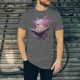 Axolotl Bookworm Reading Book Kawaii Graphic Unisex Jersey T-Shirt Axolotl Bookworm Reading Book Kawaii Graphic Unisex Jersey T-Shirt