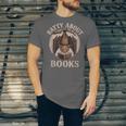 Batty About Books Reading Book Lover Men Women Distressed Unisex Jersey T-Shirt