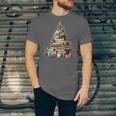 Book Christmas Tree Books Lovers Xmas Teacher Men Women Kids Unisex Jersey T-Shirt