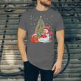 Book Christmas Tree Bookworm Gingerbread Man Snowman Reading Unisex Jersey T-Shirt