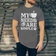 Book Coffee Dog Book My Needs Are Simple Men Women Kids Unisex Jersey T-Shirt Book Coffee Dog Book My Needs Are Simple Men Women Kids Unisex Jersey T-Shirt